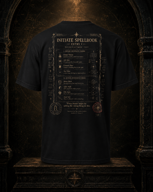 Initiate Spellbook — Entry I